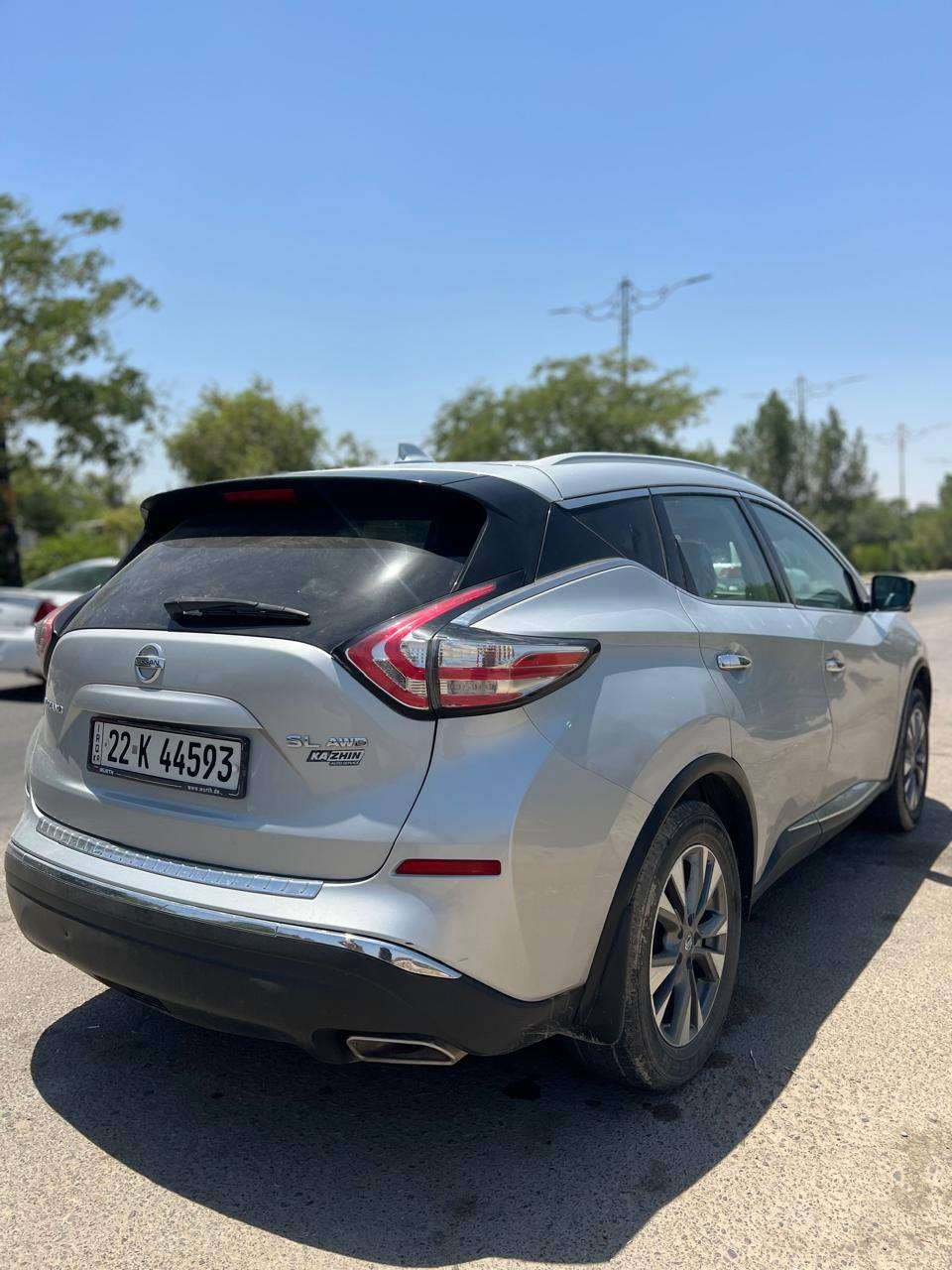 نيسان مورانو 2017
سونار وصور حادث بالمنشور 
6 سلندر مكينة وكير جدد 
السيارة مواصفات فول بانوراما سقف كامل 
بصمة بصمة ابواب كلشي مناقصها السيارة مصروف عليها دينار متحتاج رقم اربيل وسنويه بسمنه 
للبيع سعر 130 وبي مجال او مراوس ب دستروير 
مكانها ديالى بعقوبة 
*********** وتساب للتواصل
