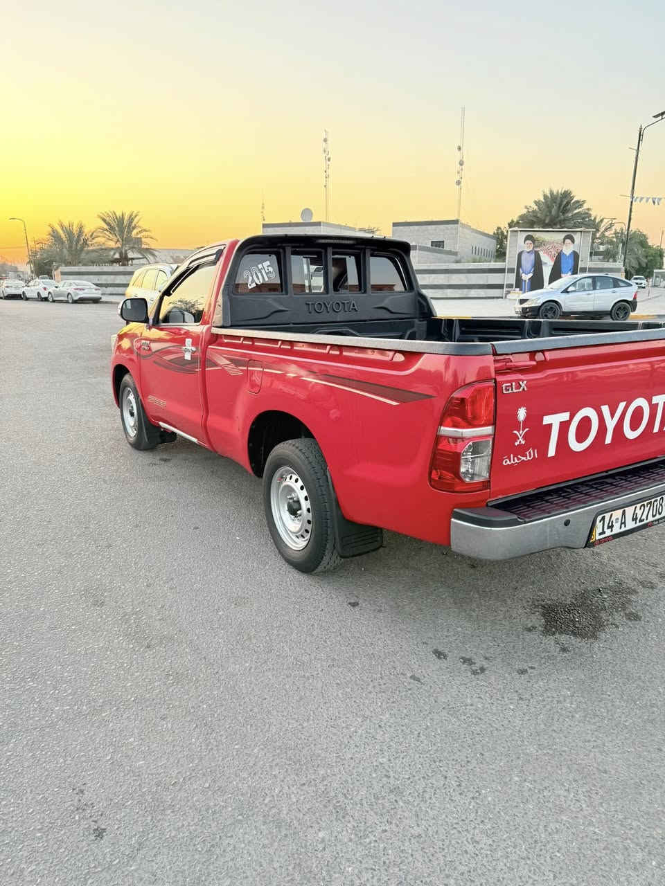 سلام عليكم هايلوكس 2015كفالة عامه سيارا جديدا كارتون ماشيه90الف وظع شركه مال جناي رقم بسمي سبير متنازل وارد سعودي أم دعاء مكاني البصرة السعر 190 والشراب يتصل***********🍎
