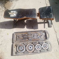 جنطة عدة حديد كاملة مع شفتات + كرسي متحرك لكافة الأوضاع  معروض للبيع ب...