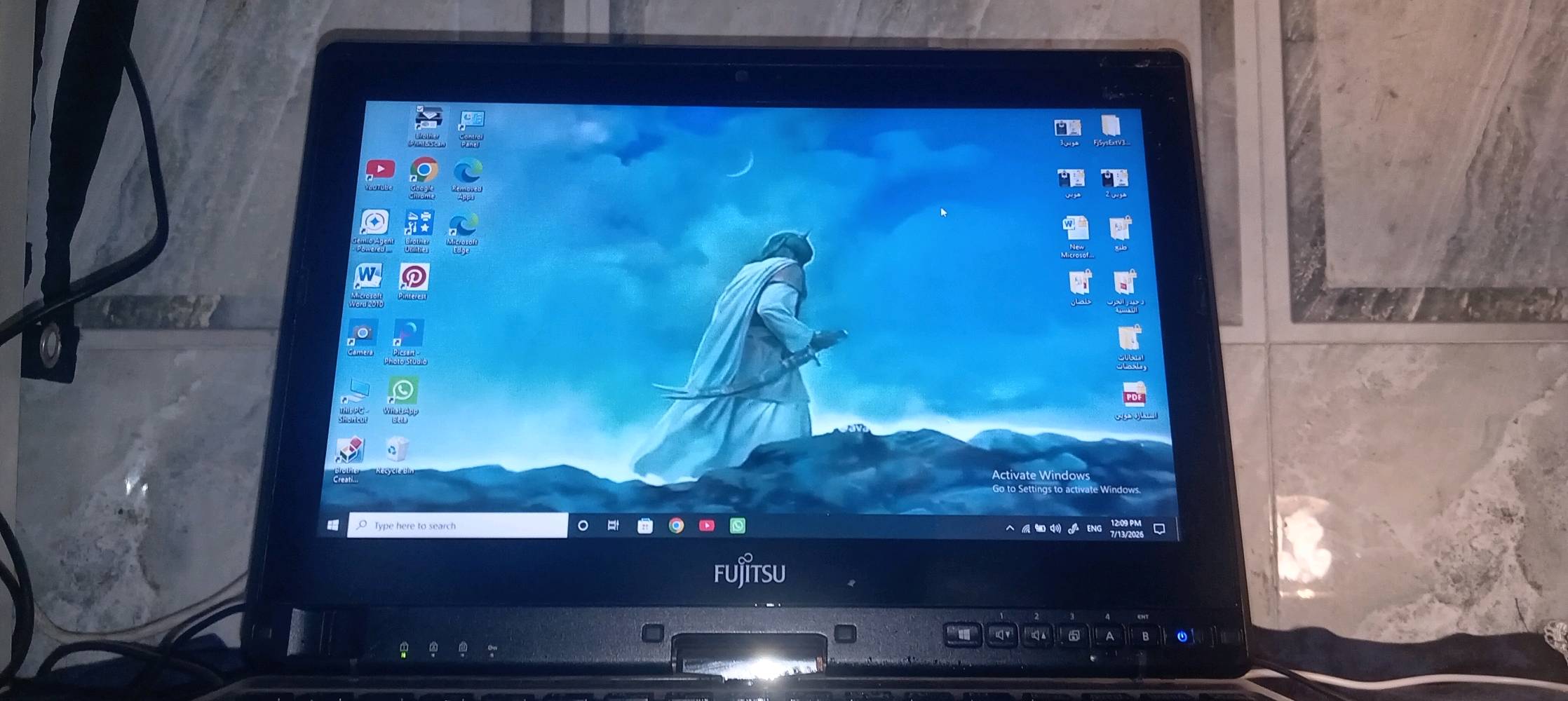 سلام علیکم لابتوب FUJITSU للبيع
✅ المعالج: Intel Core i5 الجيل الرابع
✅ الرام: 4GB
✅ الهارد: 250GB HDD
✅ نظام التشغيل: Windows 10 Pro (64-bit)
✅ الشاشة بحالة جيدة
✅ مناسب للدراسة، التصفح، الأوفيس، مشاهدة الأفلام، والاستخدام اليومي.
📍 الشاحنة الأصلية مالتها ابو الفيوز الثلاثي والمحولة الأصلية لشركة FUJITSU 
 📍 الشاشة قلاب تصير ايباد وتستخدم بالقلم الخاص بيها التفاعلي 
📍 وياها ماوس ألوان وكيبورد نظيفات
📍 منصب بيها برامج طابعة برذر ومنصب بيها vpn وادوات استخدام ومنصب بيها word
ملاحظة /الكيبورد الأساسي مال الابتوب بيه بعض الأحرف ما تشتغل ف اني انطيتك كيبورد وياها علمود براحتك
السعر / 150 وقابل للتفاوض بشي قليل وتدللون
مكاني /كربلاء-طويريج
+لايوجد توصيل إذا قريب عني تدلل