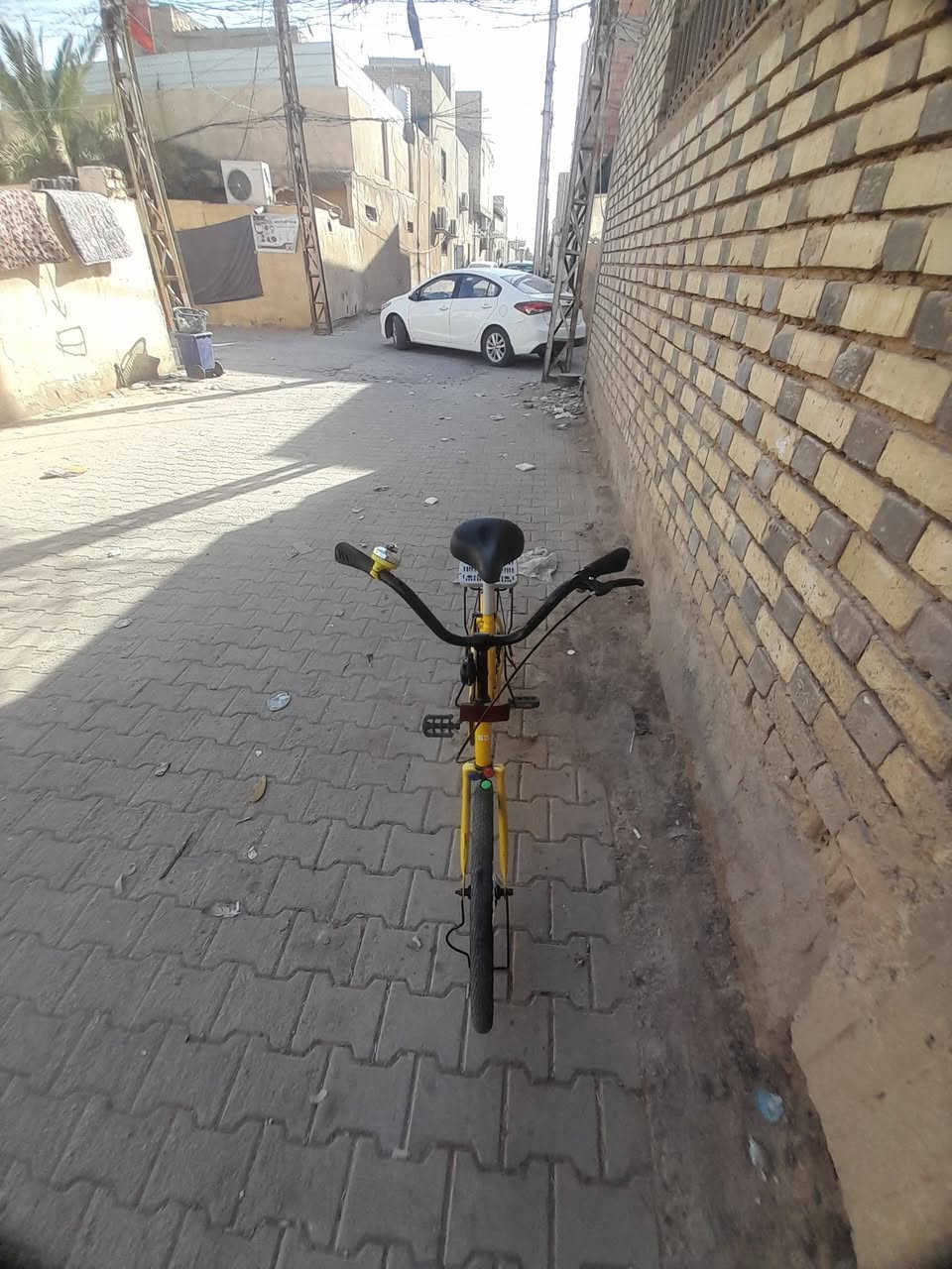 سلام عليكم بايسكل للبيع حجم 20 هو وغراضه شاملغ الامام والبريك الامامي الموجودات ب 120 وبمجال مكاني نجف استفسار *********** لا يوجد توصيل
