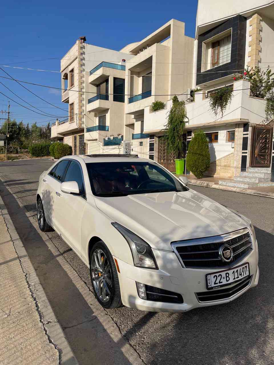 سلام عليكم بسم الله 
Cadillac ATS PERFORMANCE
2014
وارد خليجي يعني داخله كلين حادث صار هنا 
جاملغين خلفي و جاملغ امامي سفحة سكن 
بدون دواخل بدون ارباك بدون معجون شرط 
موصفات فول فول واحد علي واحد 
غرفة داخل اسود و احمر و كاربون فايبر من شركة 
محرك ٦  مال كمارو مرغوب
كير مكينة كهربائية كلها ب شرط
تحويل وكالة ثاني يوم
كشنات هيتر تبريد خزن رادار 
سيارة ٣٦٠ حساس 
داتاشو 
مودات القيادة   سبورت . ثلج . عادي 
تايرات و ويلة جديدة قبل يومين مسوي 
و سويت سيرفيس كامل ولا ربع دينار ما تصرف 
باقي موصفات معروفه 
سعر 122$ بيها مجال للطيبين 
و عليها غرامات 700 الف تنزل من سعر 
بدون مراوس فقط بيع 
عربي ***********
كوردي ***********
