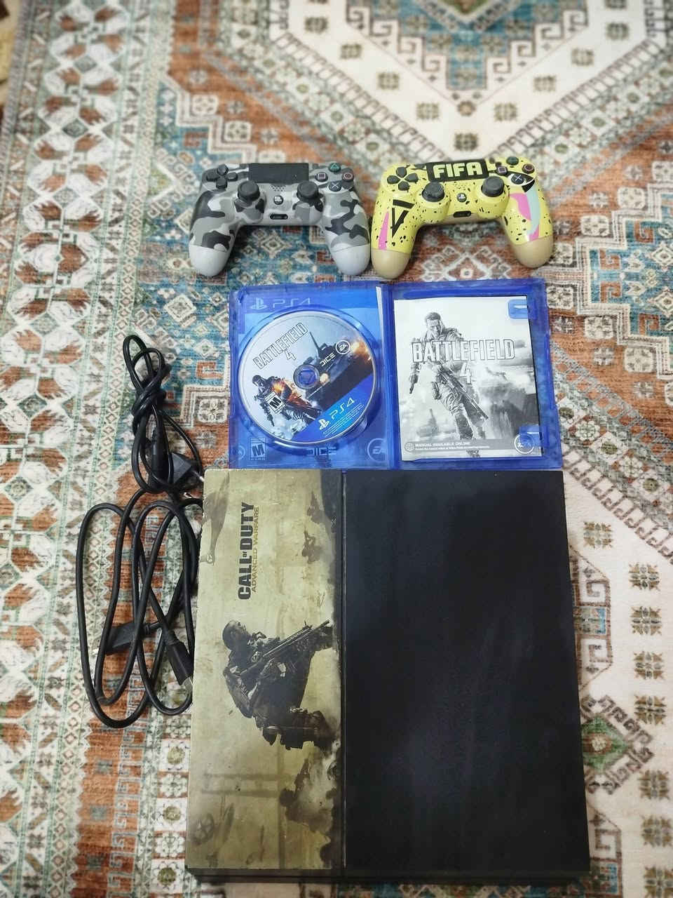 بلي فور فات
كامل نضافه فول ويا عده العاب البصوره وقرص باتيلفيلد4 ويدات2 وملحقات كاملة سعر175 لتواصل ***********
