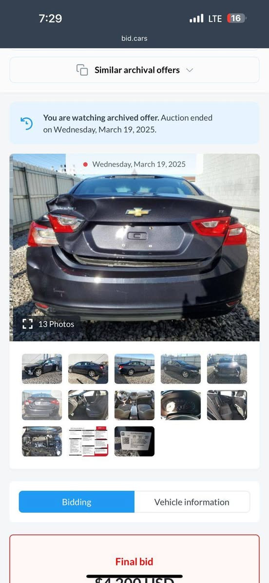 ماليبو موديل 23
مواصفات معروفه 
حادث جنطه فقط وسرقه دعاميه وجاملغ
بيهه بارد على كد شبر 
الباقي مكفوله من كلشي 
ادور مراوس فقط 
مكاني بغداد


**إذا كنت صاحب هذا الإعلان وتريد حذفه لأي سبب، رجاءا أرسل رسالة إلى الدعم الفني**