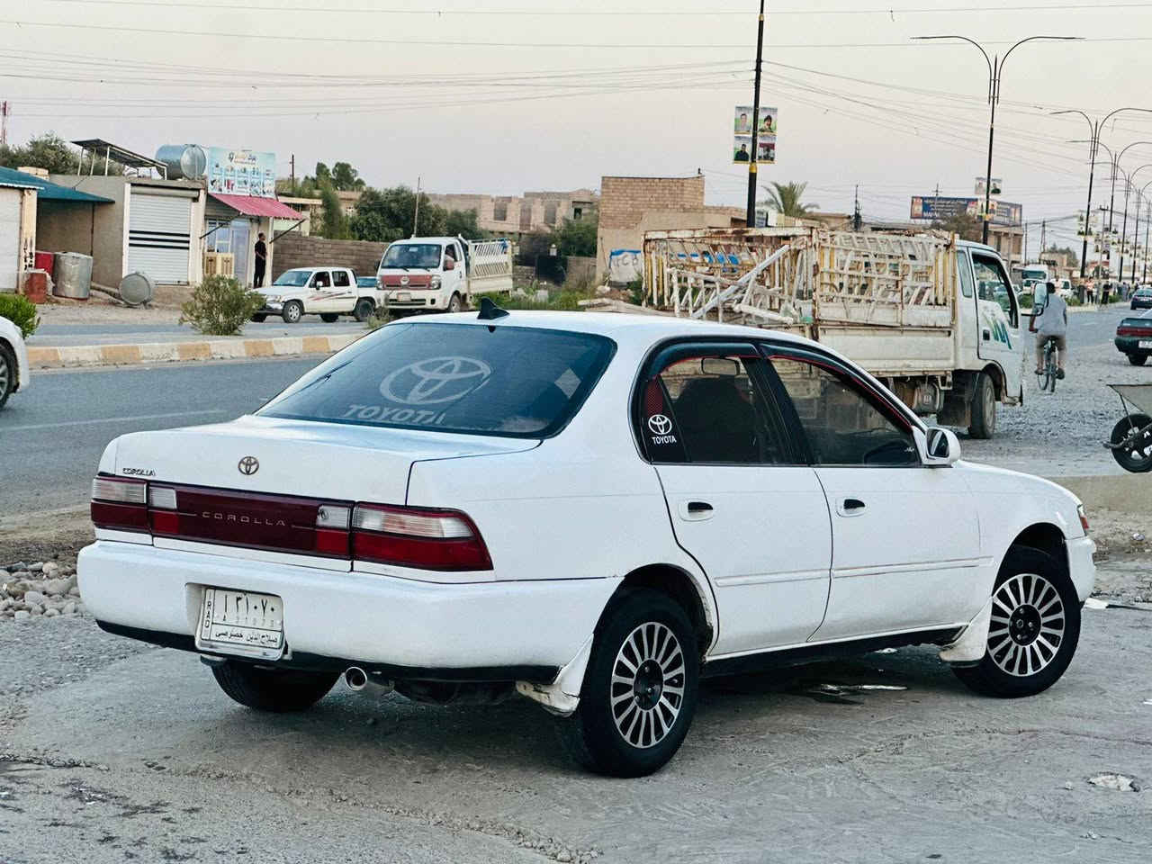 ‏السلام عليكم
‏يا الله كورلا 1992خير من الله مال جنايه
‏رقم صلاح الدين السيارة بأسمي
‏سنويه لل 2028 الشهر ال 6
‏شرط التحويل 
‏محرك 1600لاتبخير ولاتنقيص شرط
‏كهربائيات كلها شغاله ما تحط عليها دينار
‏تحكم اسويج عن بعد تقفيل وتفتيح 
‏تحكم جام كهربائي ⚡️ 
‏تبريد بس يعوزه غاز تدفئه شغاله 
‏مكان السيارة /صلاح الدين/الشرقاط /قرية السويدان
‏السعر 55 وبيها مجال شي قليل
‏
‏اتصل وتدلل 
‏*********** 
‏خاص مفتوح واتس اب موجود وحياكم
