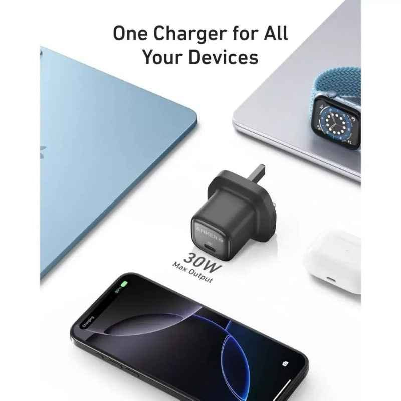 راس شاحن Anker Zolo 30W 1C. 

 وهو شاحن جداري صغير الحجم بتقنية GaN II. 
يأتي بمنفذ USB-C بقوة شحن قصوى تبلغ 30 واط.
تُستخدم تقنية GaN II لتوفير شحن سريع وآمن في تصميم مدمج.
يمكن استخدامه لشحن الهواتف الذكية والأجهزة اللوحية وأجهزة الكمبيوتر المحمولة الصغيرة.

ضمان لمدة سنة من عين الفهد بغداد, العراق


**إذا كنت صاحب هذا الإعلان وتريد حذفه لأي سبب، رجاءا أرسل رسالة إلى الدعم الفني**