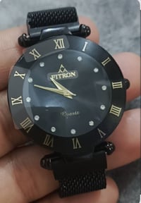 فيترون • كوارتز ياباني • سوار شبكي ستانلس