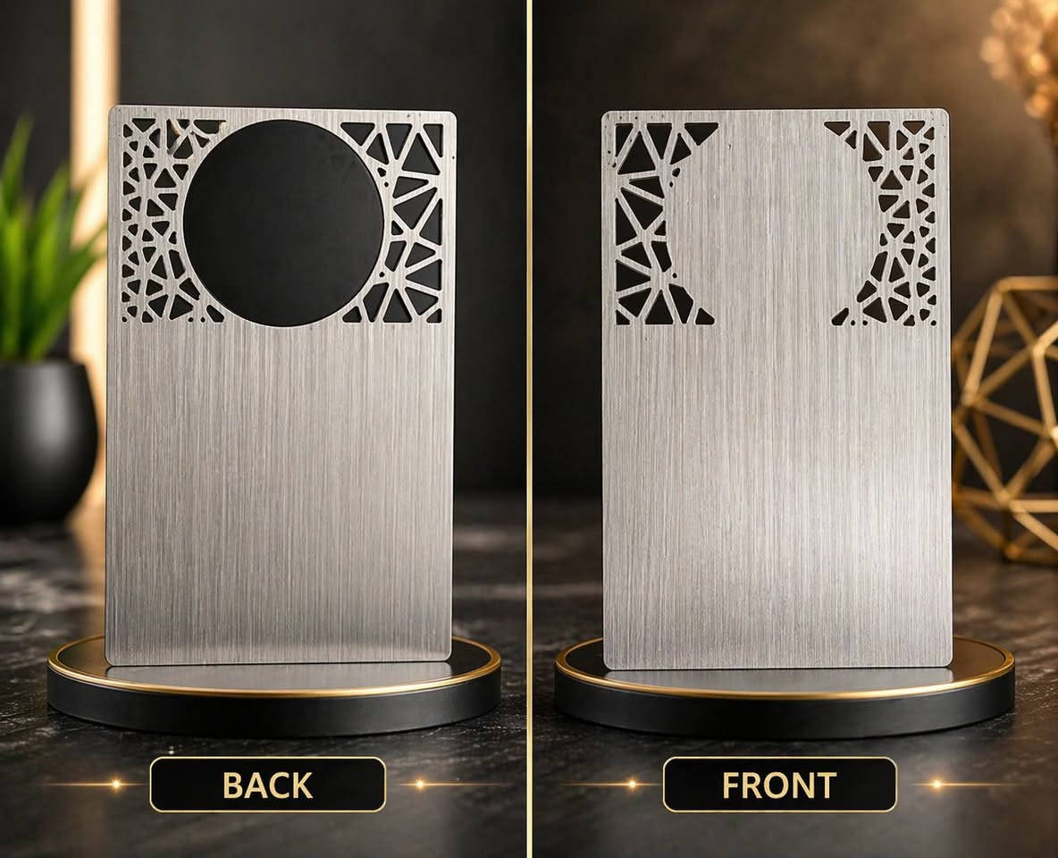 🔥 عرض حصري – كروت معدنية فاخرة (Smart NFC Ready)

متوفر فقط كـ باكج كامل (غير قابل للتجزئة)
تشمل التصاميم:
• أسود سادة (39)
• أسود نقش (91)
• فروست ذهبي (83)
• فضي مشطّب (Brushed Silver) (91)
• ذهبي مطفي (42)

الكمية: 400 كارت

✨ كروت راقية جداً + صعبة التوفر
✨ قابلة لإضافة NFC (فتح إنستغرام / واتساب / موقعك بلمسة واحدة)
✨ تعطي انطباع احترافي High-End

🎯 مثالية لـ: العيادات، الصالونات، شركات العقار والسيارات، والبراندات الشخصية, القاعات الرياضية. 

🚨 للبيع كباكج كامل فقط
سعر الكارت: 5000 دينار.
📩 للتفاصيل والتواصل خاص بغداد, العراق


**إذا كنت صاحب هذا الإعلان وتريد حذفه لأي سبب، رجاءا أرسل رسالة إلى الدعم الفني**