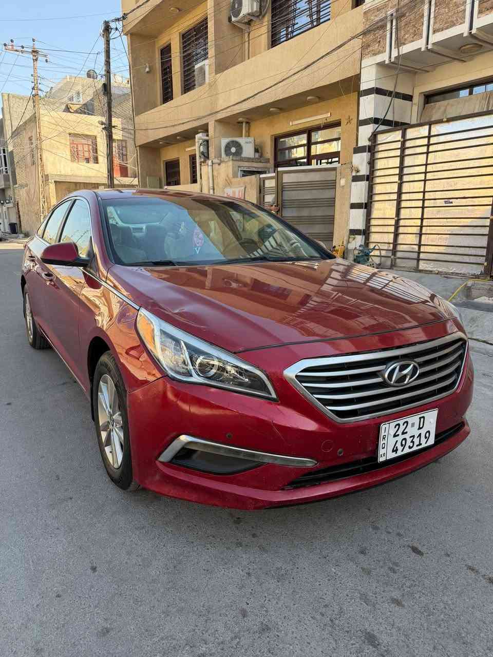 هونداي سوناتا ٢٠١٦ كلين تايتل ماشيه ٨٥ الف حادثه موجود بصور وسياره بيها هاي كدام العين بدون صبغ وبدون بارد سياره كلها ليبل واحد جاهزه من كلشي بدون نقص مكينته ٢٤٠٠ جي دي اي وعليها منظومه غاز انسه دوانز وصرف رقم اربيل جديد بسم الكردي وعندي وكاله تريد تحويل تريد وكاله مكاني بغداد غزاليه 
اي استفسار *********** السعر ١١٠ سياره بدون شاصي او لغد او ايرباك كفاله شرط
