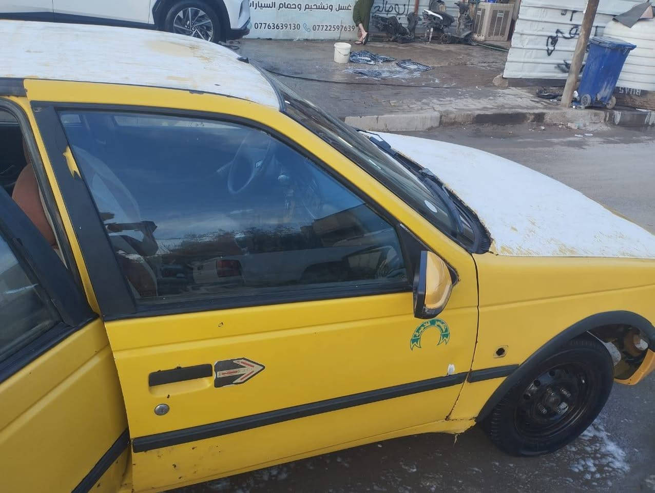 سلا عليكم بيجو روئ للبيع موديل 9 مصفره هيئه وغرامات السعر 17وبيهة مجال للطيبين مكان بغداد الزعفرانيه ***********
