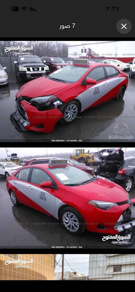 تويوتا كورولا موديل 2019 وارد امريكي لونها الأصلي سلفري و مصبوغة بامريكا احمر سنويتها تنتهي بشهر ٥ مكفولة من الضربة و التصليح سعرها 120
***********
