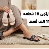 شحاطه نسائي • كرتون ١٨ قطعة • مقاسات ٣٧-٤١