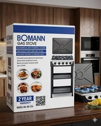 طباخ غازي 5 عين + رفوف ماركة بومان الألمانية السعر 65 الف للحجز والاست...