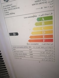 شباب السلام عليكم،، مكيف ميديا ٢ طن أخذته العام مشتغل شهرين تبريد ثلج ...