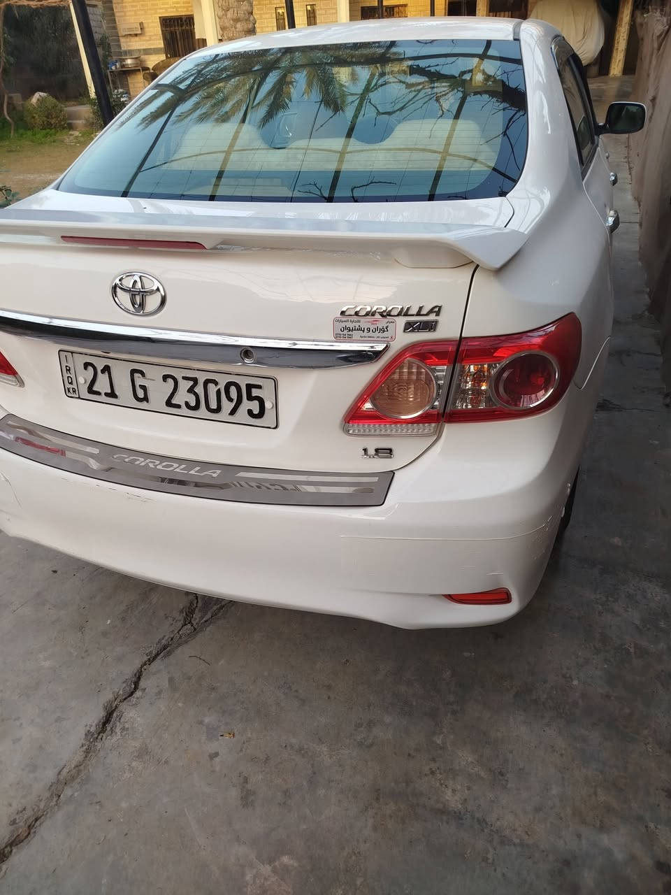 السلام عليكم للبيع كورلا موديل 13 خليجي مكفولة گير محرك من كل شي تخم تاير جديد اصلي  رقم سليمانية محرك 18 تبريد ثلج السيارة جاهزة من كل شي السعر 142 بي مجال مكان ديالى اتصال ***********

