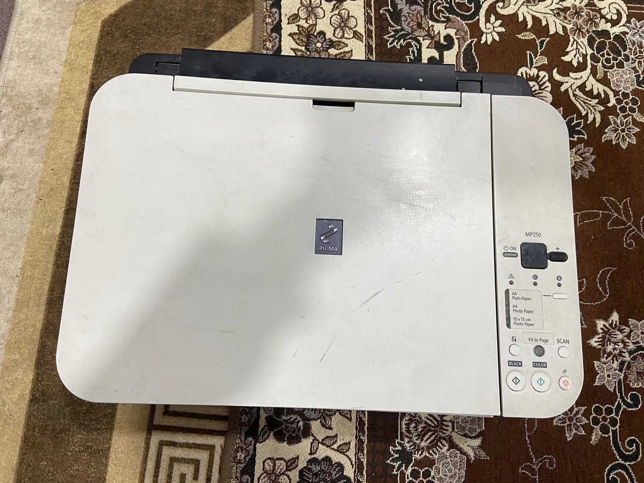 سلام عليكم طابعه كانون pexma mp250شغاله بدون اي عطل مستخدم سعر50الف مكان سليمانيه لل تواصل واتساب ***********
