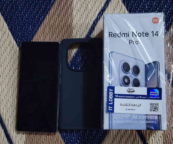 سلام عليكم جهاز Redmi Note 14 pro  للبيع جديد مستعمل فقط 11 يوم استعماله 99% الذاكرة 256 و 8 كيكا بات السعر 300 وبي مجال قليل ضد الكسر والماء مواصفاته حلوة وغراضه كاملة وياه الرقم ***********
