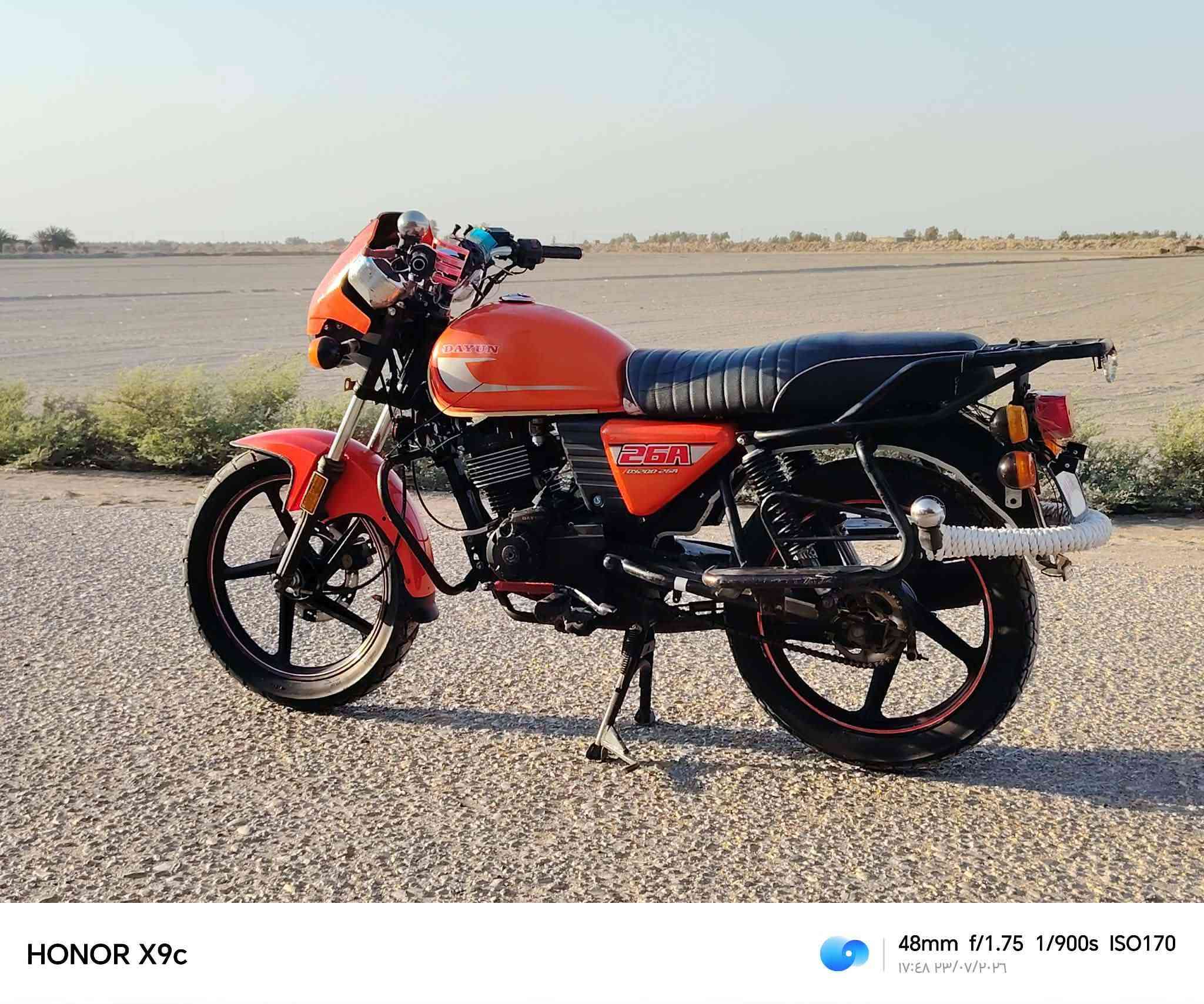 السلام عليكم
دراجه دايون موديل 2023 
اوراق استنساخ 
دراجه لون مميز 🧡
دراجه حلوه جاهزه 
محرك 200 
مواصفات كامله 
مكان بابل الحمزه الغربي منطقه الغزالي 
اتصال ***********
