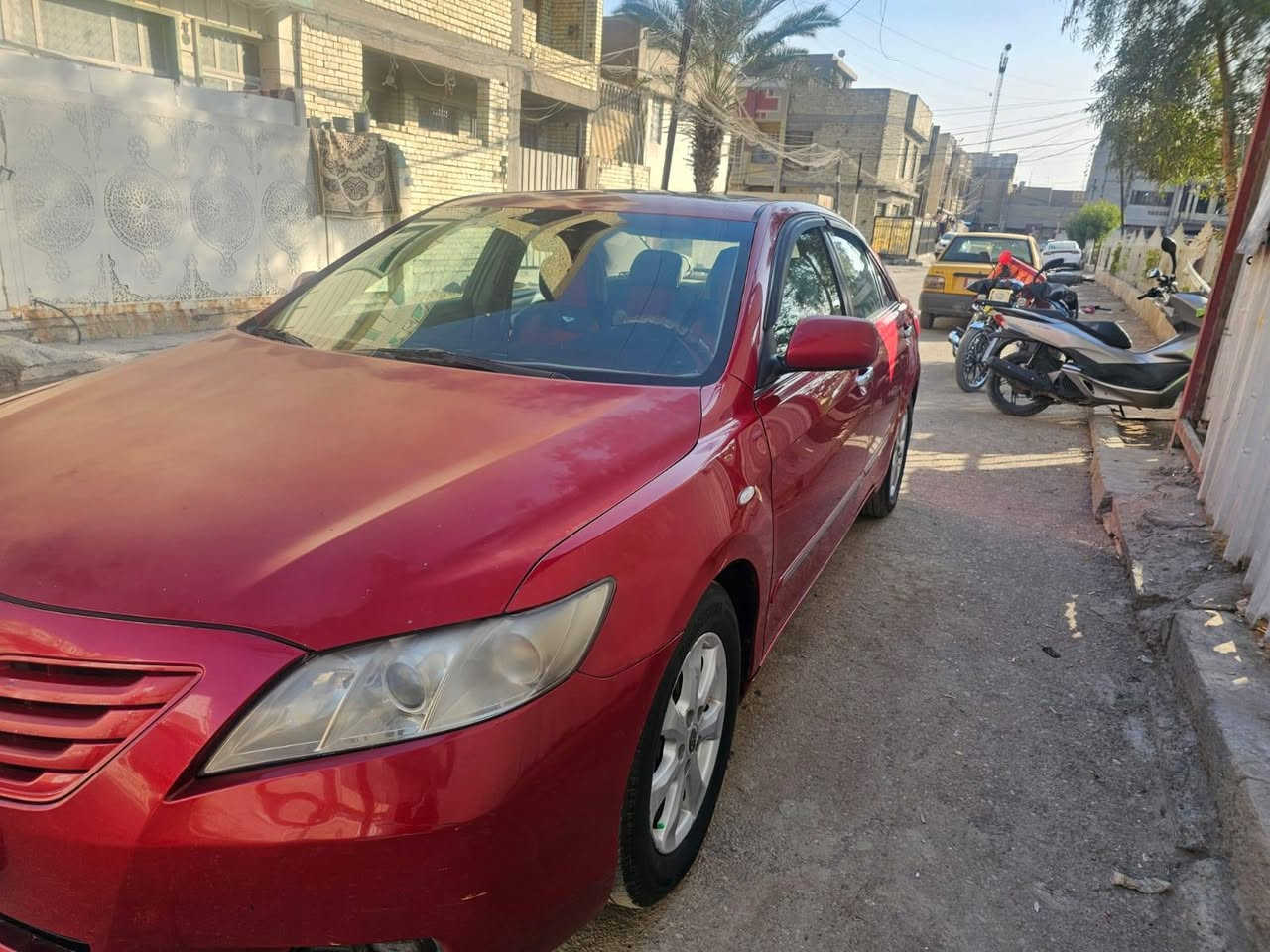 كامري 2008 خليجي
فئة GLX
*********** 
محرك 2400 
فتحة كامرة 
بردة خلفية 
تبريد قطعتين
كشنات مخملي
مكفولة من الظربة والصبغ 
بيه جراد بالبنيد والجنطة 
السعر 110 اوبيه مجال
