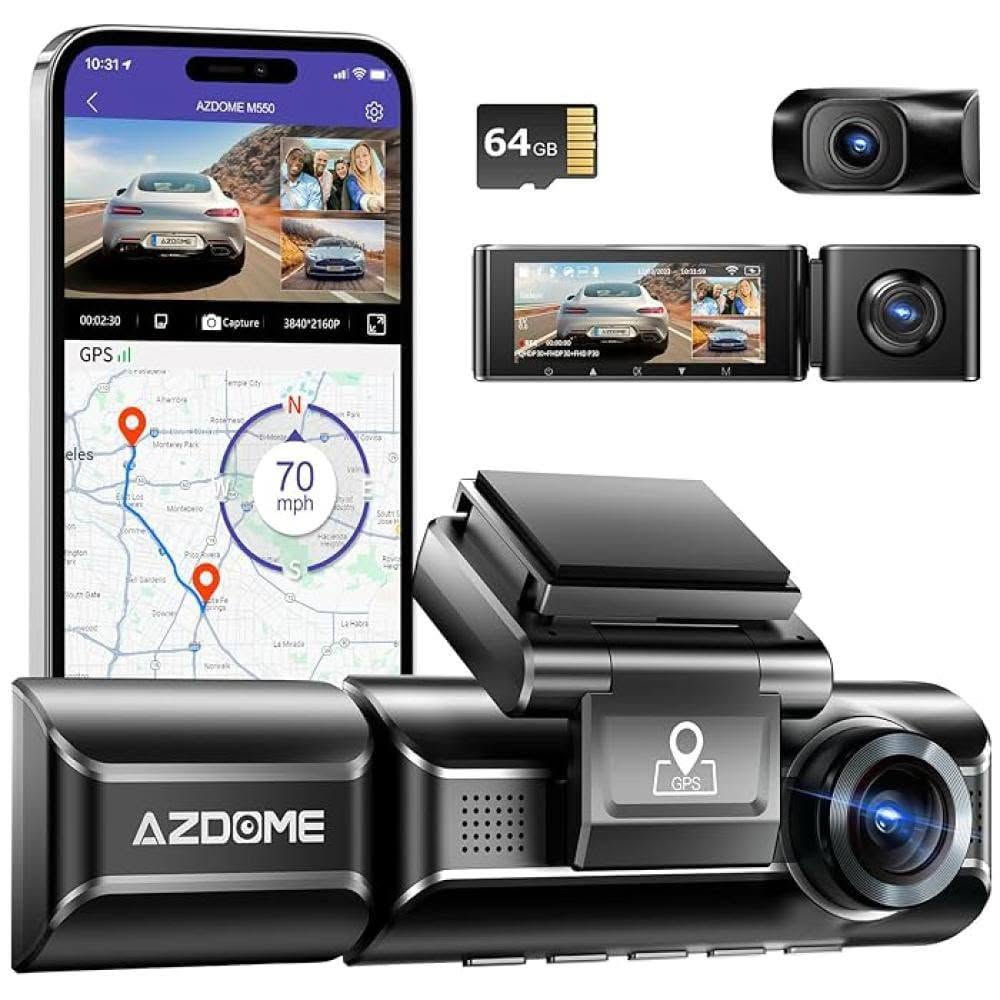 كاميرا AZDOME 
M550 Max ثلاثية 
الاتجاهات (أمامية، 
داخلية، وخلفية).

تتميز الكاميرا الأمامية بدقة تصوير 4K، بينما توفر الكاميرات الأخرى دقة 2.5K و 1080P.

تحتوي على نظام GPS مدمج لتسجيل مسار وسرعة السيارة، بالإضافة إلى تقنية WiFi للتحكم عبر التطبيق.

تتضمن العبوة بطاقة ذاكرة بحجم

السعر 130 قفل 
رجاء الي يسأل اشبيها مجال لا يراسل


**إذا كنت صاحب هذا الإعلان وتريد حذفه لأي سبب، رجاءا أرسل رسالة إلى الدعم الفني**