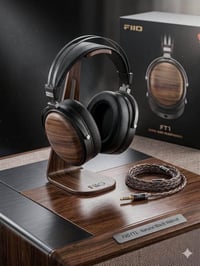 سماعات FiiO FT1: سماعات رأس سلكية عالية الدقة مزودة بمشغلات ديناميكية ...