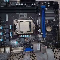مذربورد msi H61m _p20 (G3 ) مع معالج ممسوح اسمه ابيع شرط الفحص الي يري...