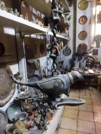 مساكم الله بالخير والبركه 🇮🇶🦋🇮🇶 مسرجه نحاس أصفر مطعمه شغل قديم جدا للا...