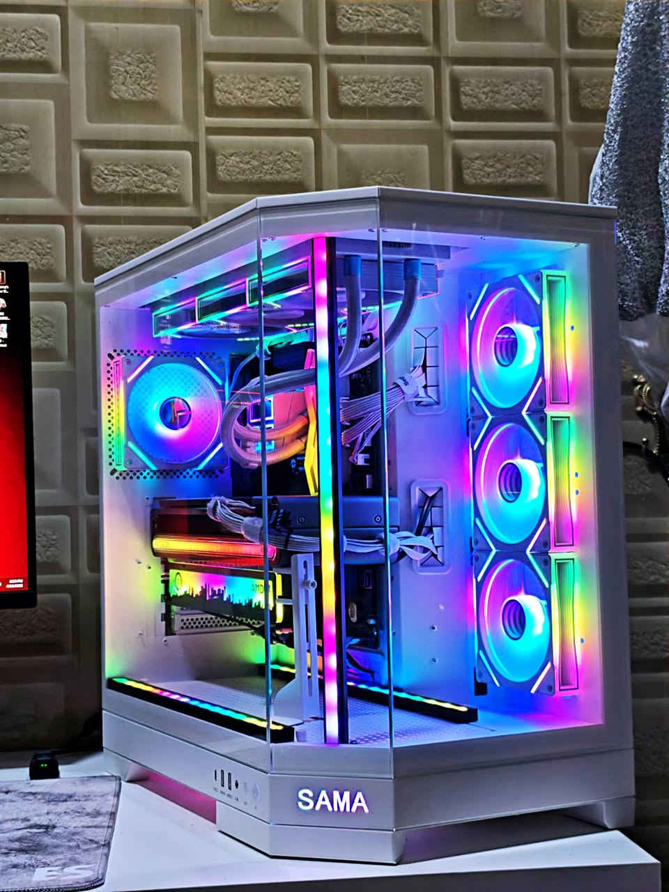 سيت اب كامل للبيع
تفاصيل الكيس 

AMD CPU RYZEN 7 7800x3d
 
AMD RADEON RX 7800XT SAPPHIRE NITRO+ ARGB LED 

AMD M.B ATX  X870 GIGABYTE GAMING WIFI6

RAM 2x16 (32G) DDR5 TFORCE 6000Mhz WHITE

COOLER THERMAL RIGHT FROZEN INFINITY 360 WH 

PSU SEGOTEP GOLD 850W FULLY MODELAR  PCIE 5.1 , ATX 3.1 (باور ابيض)

 M.2 GEN 4 512 G SAMSUNG 
(جيل رابع ...)

 CASE SAMA FULL TOWER 3021 WH 4 FANS ARGB

 GPU STAND 

5 FANS INFINTY ARGB WHITE

ARGB HUB 

3x Led Strips ARGB (٣ قطع)

ARGB LOGO AMD RYZEN

WINDOWS 11 PRO ORIGINAL ACTIVETED

الاكسسوارات

KEYBORD REDRAGON EISA K686HE MAGNETIC  75% 8K POLING RATE WIRED

MOUSE ATTACK SHARK R5 ULTRA Carbon Fiber 
 8K POLING RATE
 39g
من اخف الماوسات بالعالم 

HEADSET HYBER X CLOUD ALPHA S 7.1 BLUE WIRED

ماوس باد  ES وتر بروف 4 ملم
قياس 40×90 . ارقى ماوس باد بالسوك العراقي حالياً

تفاصيل الشاشة

 MSI MAG 274QRF QD E2

27in
1MS 
180HZ 
FAST IPS PANEL
2K  2560x1440
DISPLAY HDR 400  
SRGB 150%  
ADAPTIVE SYNC  
LOW BLUE LIGHT 
NIGHT VISION 
KVM SWITCH 
QUANTUM DOT COLOR

بغداد - الدورة 
السعر كامل  ٣,٧٠٠,٠٠٠ دينار
يعني ٣ ملايين و ٧٠٠


**إذا كنت صاحب هذا الإعلان وتريد حذفه لأي سبب، رجاءا أرسل رسالة إلى الدعم الفني**