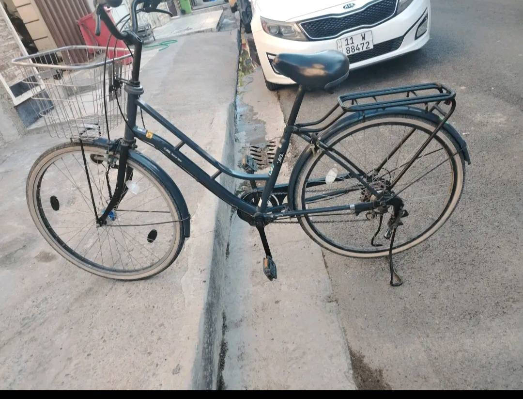 السلام عليكم بايسكل  بناتي  حمل أوزان  نضافه١٠٠/ ١٠٠ الباسكل فول موصفات كير وحساس وقفل ستيرن وقفل ويل   شخط مابي  العنوان بغداد شارع فلسطين السعر 200  وبي مجال  بسيط معه الاستفسار  ***********
