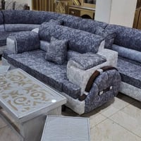 طقم كنبايات • خشب ٢سنت • قماش مرمره