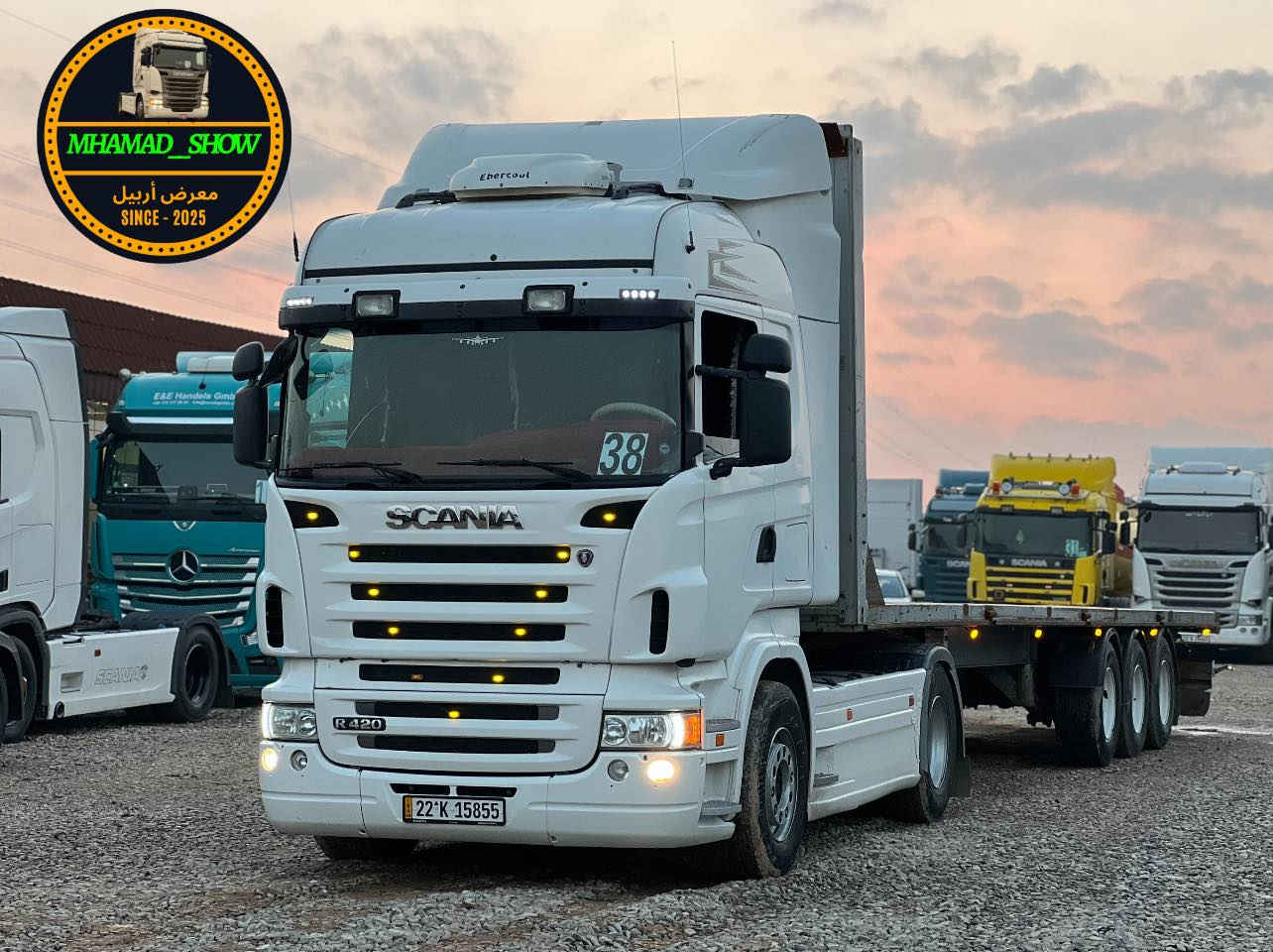 سلام عليكم 
ماشاءالله تبارك الله✅   
نوع سيارة/ سكانيا بومه تك ويل دبل قمارة سبرينك امامي تريلة فلات
فلات اوروبي تك تاير بلادي ثلاجة مطبخ صندوق جاهز 
موديل/ 2007
حجم/R420
لون/ ابيض 🤍
قماره / هايلاين
مواصفات/ تبريد- رتايدر - موبريدة - سوبا  - كاسيحه - سبايدر دبل صفحة گاز - دبل منامي  
گير/ عادي ٣*٣  
رقم/ أربيل جديد
سنوية هزة فحس جديد
سعر /275$ شدتين و خمسة و سبعين ورقة بيها مجال 27,500$ دولار
استفسار 
*********** محمد
*********** ابو جاسم
*********** ئامانج
*********** ابو ميلان
عنوان/ معرض أربيل - أربيل - طريق كركوك - قشتبه - مقابل شريكه أوزير 
 رجاء الاتصال قبل الساعة ١٠ لليل
استفسار 
موقع معرض 
https://maps.app.goo.gl/8UyDNR9GPi6D7iiZA?g_st=ipc
