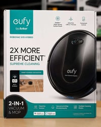 وصول البضاعه الاوربيه 🔥 🔹 Eufy RoboVac G10 Hybrid 🔹  ✅ مكنسة ذكية + مم...