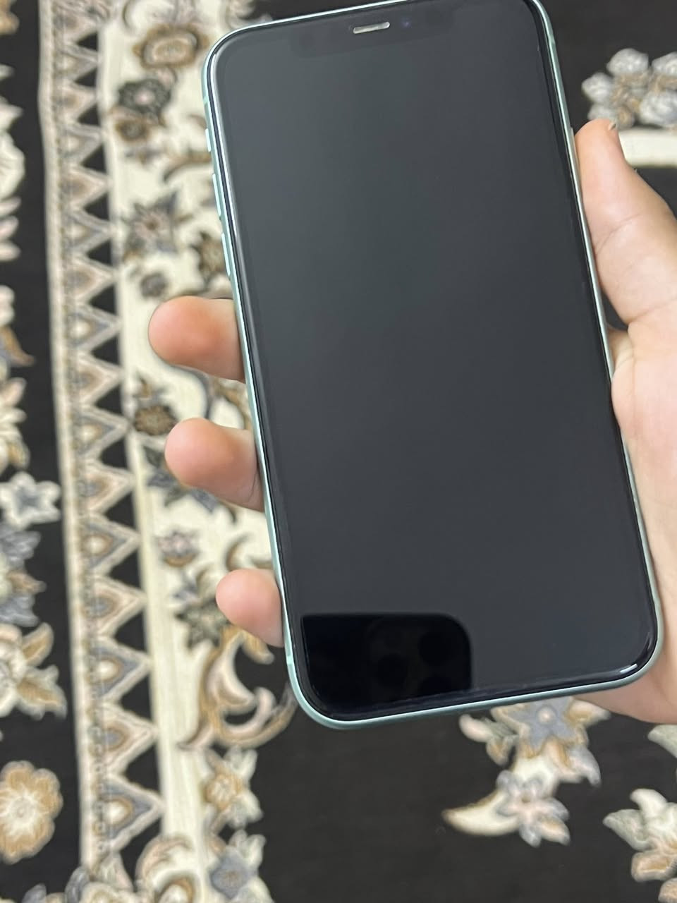 السلام عليكم ورحمة الله وبركاته
للبيع iPhone 11 سعة 128GB

* نسبة البطارية 91%
* الجهاز نظيف جدًا
* بدون أعطال أو مشاكل
* الكاميرات والبصمة الوجه (Face ID) شغالة 100%
* اللون أخضر (Mint)

الجهاز استخدام شخصي ومحافظ عليه، والجاد يراسلني على الخاص.

السعر: 320 ألف دينار قابل للتفاوض بالمعقول.


**إذا كنت صاحب هذا الإعلان وتريد حذفه لأي سبب، رجاءا أرسل رسالة إلى الدعم الفني**