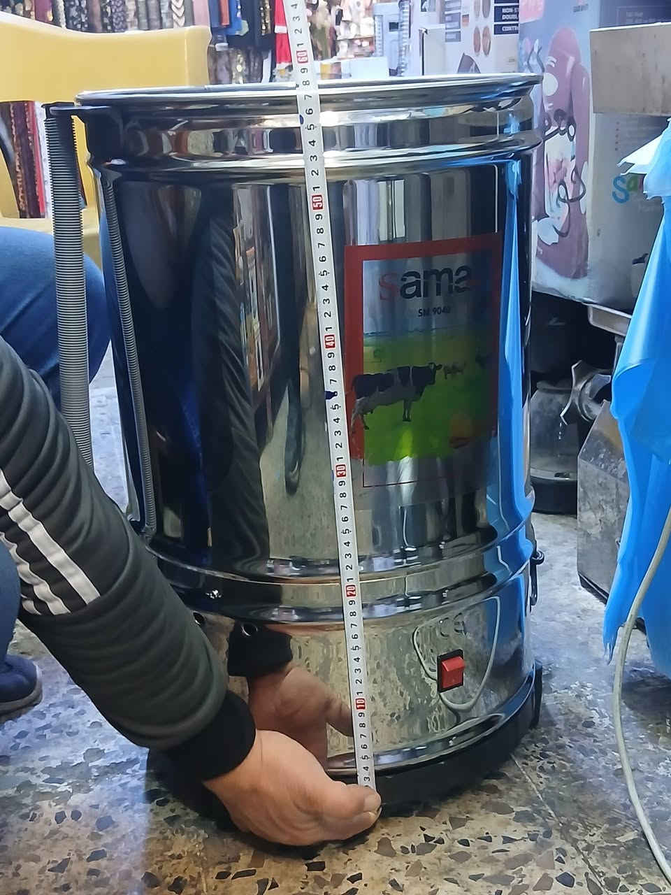 جديد معرض مهند  مخاضة الحليب التركي الاصلي ٤٠ لتر الملف نحاس  والمعدن سل استيل وضمان سنه من تاريخ الشراء السعر ١١٠ الف والتوصيل مجاني لجميع انحاء العراق للطلب ارسل عنوانك ورقم هاتفك واقرب نقطه داله ويصلك الطلب خلال ٢٤ ساعه لل طلب الاتصال ***********
