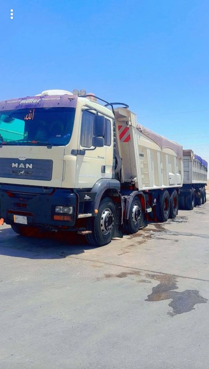 سلام وعليكم مان عكرب للبيع  موديل 2003 مكينه  410 جديده رقم واسط مسجله قاطره مقطورة3لوحات سنويه 27 بسمي سنويه تحويل مباشر رق تلفون ***********
