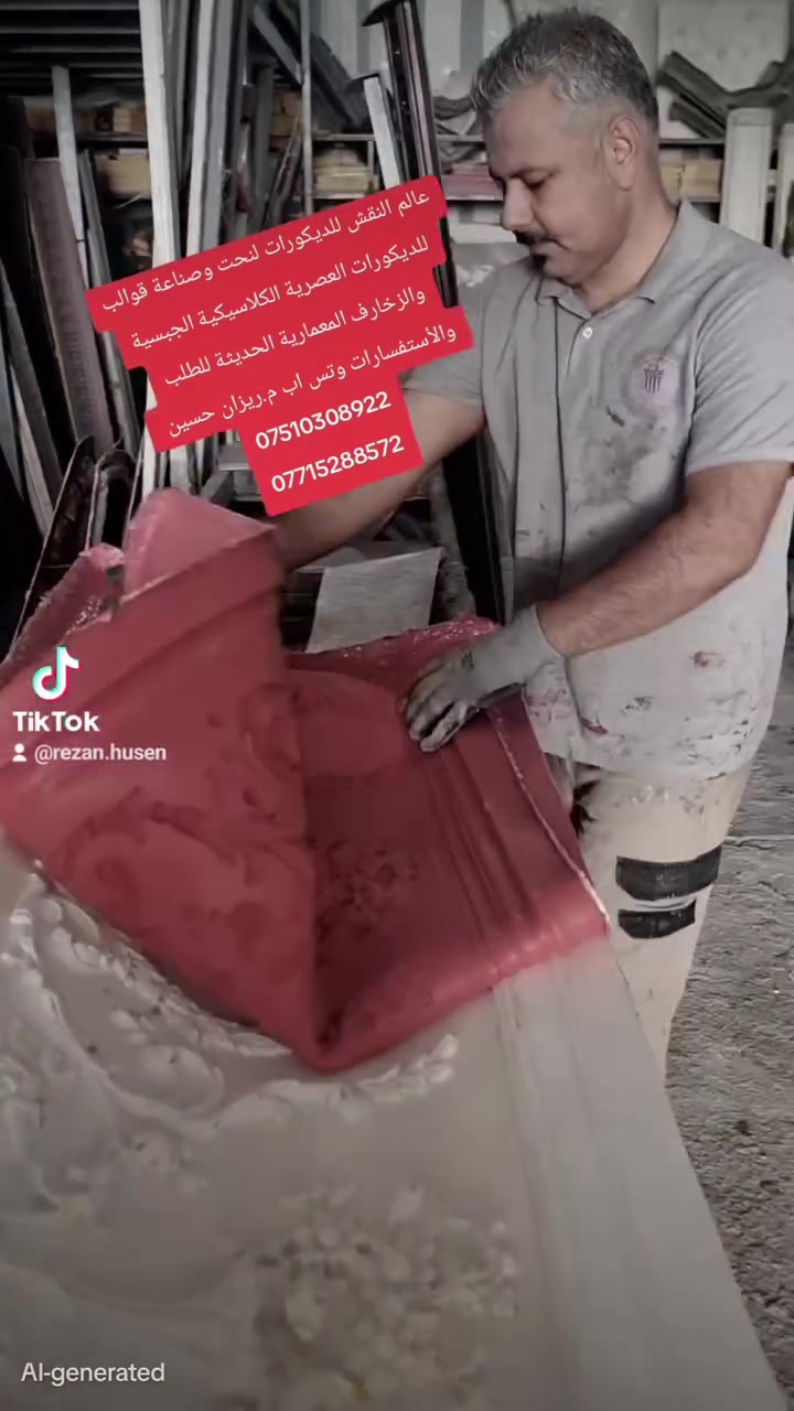 عالم_النقش_للديكورات 

#نحت_جميع_الموديلات_الحديثة
#وصناعة_قوالب_للبورك_جبس_سلكون_وفايبر_كلاس
عالية الجودة وخامة قوية 

#العنوان
 #أربيل الصناعة الجنوبية قرب معارض السيارات شارع 100 متري 
وعندنا خدمة توصيل إلى كافة المحافظات
 #العراقية والدول #الأوروبية بزمن قياسي. 
#بغداد
#أربيل_البصرة_المثنى_ديالى_دهوك_بابل_ميسان_
#سليمانية_نينوى_صلاح_الدين_الأنبار_كركوك_كربلاء_القادسية_النجف_ذي_قار
#ألمانيا_النمسا_سوسيرا_فرنسا

#أنواع الديكورات 

#ديكورات_عصرية
#ديكورات_مودرن
#ديكورات_جدارية
#ديكورات_جبسية
#ديكورات_منزلية_حديثة2022
#ديكورات_ملكية_فخمة
#ديكورات_وكل_مايتعلق_بالدهانات
#ديكورات_ريفية
#ديكورات_خارجية_للمنازل_والفلل
#ديكورات_مجالس
#ديكورات_خاصة_بغرف_ضيوف
#ديكورات_شقق_مودرن
#ديكورات_منزلية_تقليدية
#ديكورات_محلات_تجارية
#ديكورات_مطاعم
#ديكورات_غرف_أطفال
#ديكورات_جبس_بورد_2020

للطلب والأستفسارات وتس اب 
+9647510308922
+9647715288572
‎

تيك توك

https://www.tiktok.com/@rezan.husen?_t=8W4z2B21ce6&_r=1

أنستغرام 

https://www.instagram.com/ryzn_hsyn?r=nametag

قناتنا على تيليجرام 

https://t.me/xuhjj

قناتنا على الواتس آب عالم النقش للديكورات 

https://whatsapp.com/channel/0029Vb6iLaI60eBW7wUtJd2t

مجموعتنا على الفيسبوك  (كروب عالم النقش للديكورات)

https://www.facebook.com/groups/305216494319743/?ref=share
الصفحة الرئيسية للعمل: عالم النقش للديكورات 

https://www.facebook.com/عالم-النقش-للديكورات-cîhana-neqşan-108912987315950/
@الجميع 
@إشارة 
عالم النقش للديكورات


**إذا كنت صاحب هذا الإعلان وتريد حذفه لأي سبب، رجاءا أرسل رسالة إلى الدعم الفني**