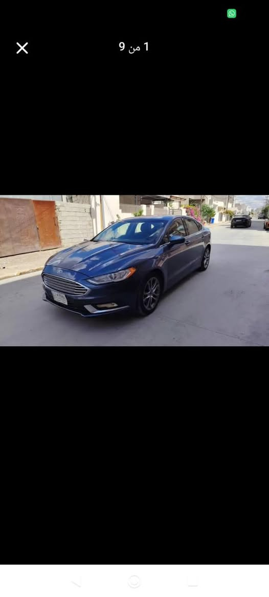 سلام عليكم سيارة فورد فيوژن  للبيع موديل ٢٠١٨ مكينة١٥  / تيربو/ شاشه كبيره/گير ماوس/تبريد ممتاز/ رقم كركوك/ بيها ثلاث قطع السعر ٨٣ ورقة وبيها مجال  /المكان كركوك// للاتصال***********
