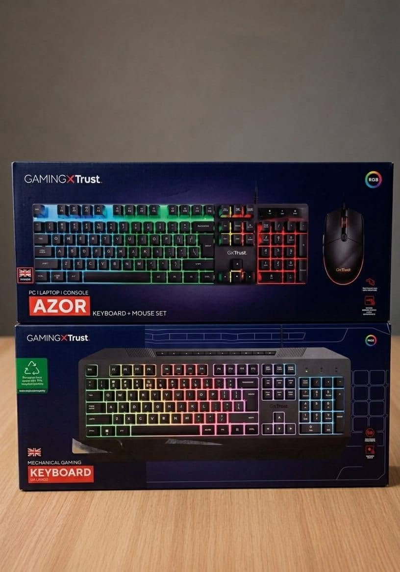 عروض مميزة لعشاق الألعاب والتميز! 🎮🔥
​هل تبحث عن ترقية حقيقية لأدواتك المكتبية أو منصة الألعاب الخاصة بك؟ نوفر لكم اليوم فرصة للحصول على لوحتي مفاتيح GXTrust الاحترافيتين معاً!
​لوحة مفاتيح GXTrust Azor (مع ماوس): مجموعة متكاملة تجمع بين الأناقة والأداء، مثالية لأي لاعب يبحث عن التميز.
​لوحة مفاتيح GXTrust الميكانيكية: تجربة كتابة ولعب ميكانيكية فائقة الدقة والاستجابة، مصممة لتحمل أصعب جلسات اللعب.
​مميزات العرض:
​الحالة: القطع تأتي بكراتينها الأصلية. ✨
​إضاءة RGB احترافية: ألوان زاهية تعطي طابعاً خاصاً ومميزاً لسطح مكتبك.
​جودة عالية: تصميم متين يجمع بين العملية والشكل العصري.
​
السعر للجموعه كامله 40 الف


**إذا كنت صاحب هذا الإعلان وتريد حذفه لأي سبب، رجاءا أرسل رسالة إلى الدعم الفني**