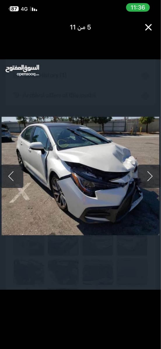 سلام وعليكم كورلا مديل 2021 رقم معوقين بغداد سنويه لل2028 تنتهي حادثهه موضح كبالك تبديل بنيد ومدكر مصبوغ والباقي شوف العين كير مكينه تبريد تخم تاير كله جديد 
موصفات ال se 
تحكم ستيرن فول 
شفتات ستيرن 
تحديد مسار 
مانع تصادم 
سايد بريك كهربائي 
اوتو هولد وباقي موصفات 
السعر 140 وبيهه مجال قليل 
للاستفسار *********** البصرة, العراق
