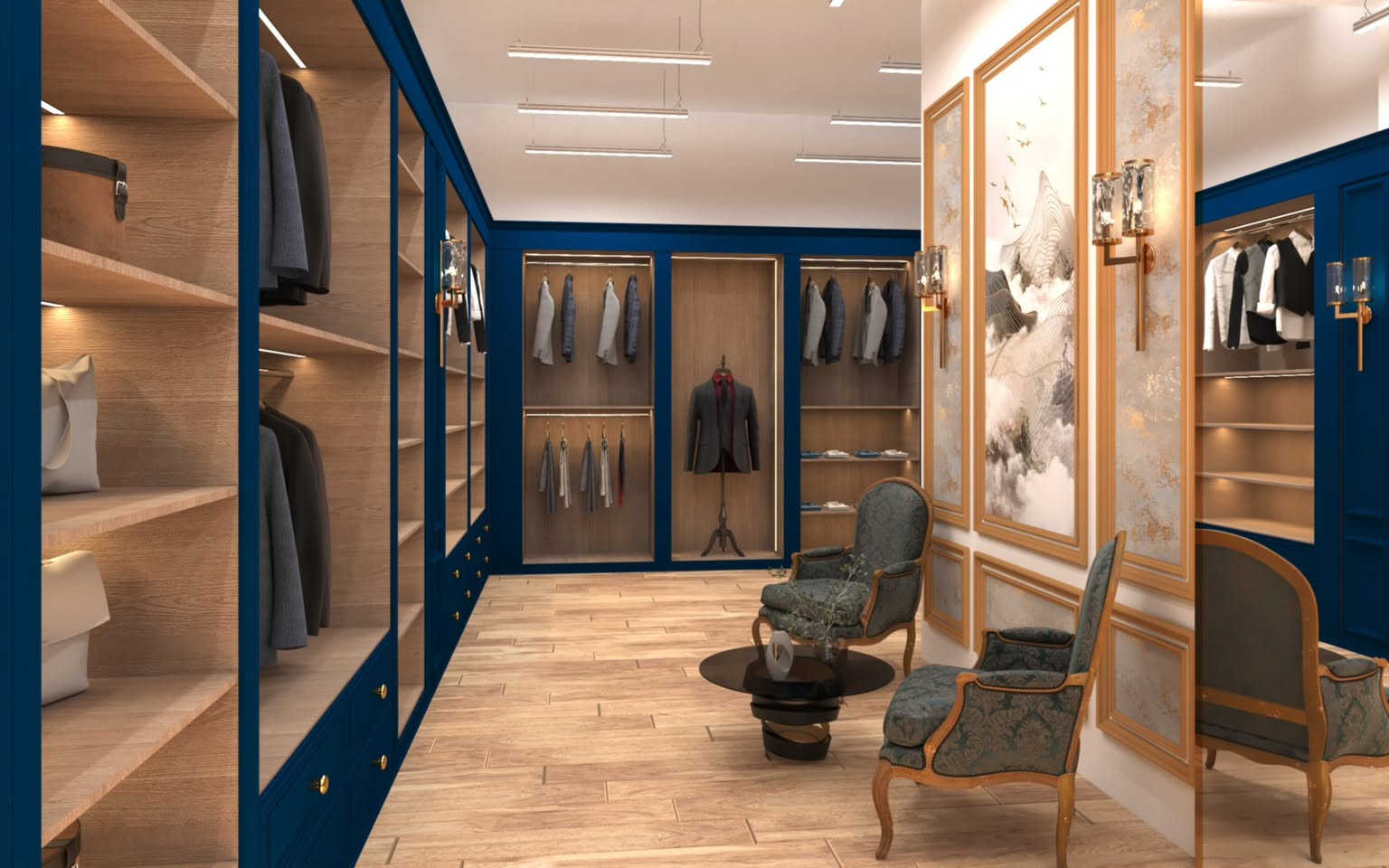 حين تلتقي الفخامة بالتنظيم
تصميم داخلي لمحل ملابس يجمع بين اللون الفخامه الملكية (الازرق الداكن) مع الخشب الطبيعي، ليقدّم تجربة تسوّقيه راقية تعكس الذوق العالي والاهتمام بجوهر التفاصيل.

التصميم الناجح يتناغم مع الروح والاحساس في اظهار جمال المكان…

مكتب آسر الهندسي العقاري

العنوان بابل شارع المقام مكتب اسر الهندسي العقاري 
الهاتف ***********

.
.
.
.
.
#تصميم

#محلات

#تصميمداخلي

#interiordesign

#reelschallengereelschallenge

#innerpeace
