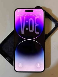 ايفون 14 pro max   ماستر بطارية 100% الجهاز نهائياً ممفتوح بس بي بعض ا...