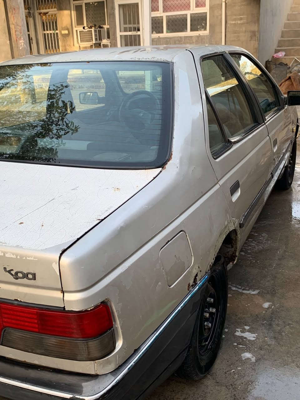 بيجو روا موديل 2009 
حداديه امامي خلفي 100‎%‎
تبريد شغال 100‎%‎
كهربائيات كلها شغاله 
رقم دولي بغداد
السعر 26$ بيها مجال أي استفسار 
***********
