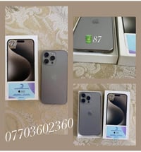 👺🤳 Iphone،،✍15 Pro max 256 ♻️ 🔋 بطارية 87 الاصلية ممرفوعة 🔥  📲نظافة ال...