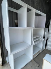 الى اصحاب المعامل والمعارض والشركات عمل كابينات مطابخ mdf وفوم وبلايوو...