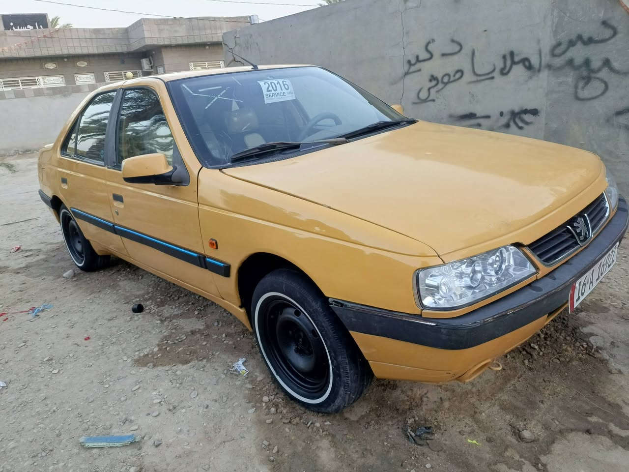 بيجو ٤٠٥ موديل 16
رقم قادسية بسمنه السيارة مصفرة
هيئة وغرامات السيارة فقط جوملغ الگدام الأيمن مبدل اثر ضربة والباقي 
كفاله حتى من الصبغ والتبديل 
مكينة جديدة وگير وتبريد ثلج 
الحداديه الورة جديدة والگدام (٧٠٪١٠٠) السعر 35وبيها مجال 
مكان السيارة الديوانية 
***********
***********
إشارة الأصدقاء
