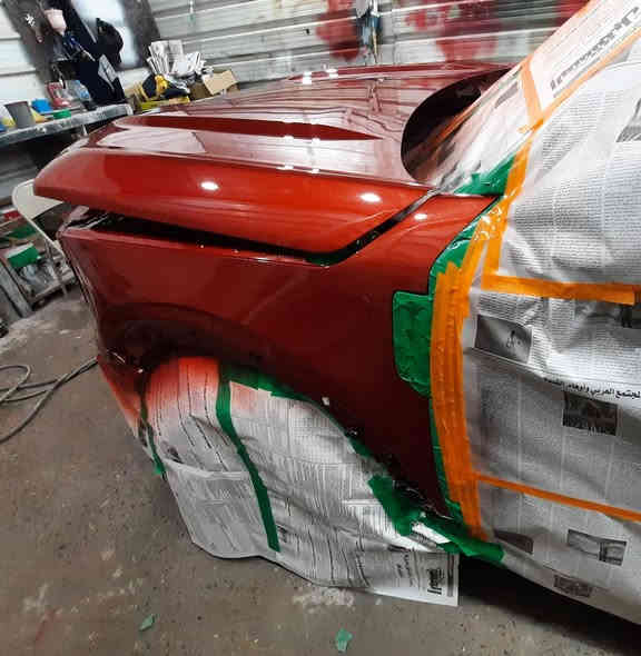 السلام عليكم 
صبغ قطع فورد برونكو 
تجهيز وتطابق اللون ومواد درجة اولى والنتيجة مثل ما تشوفون بالصور  وربي يرزق الجميع للتواصل ***********
