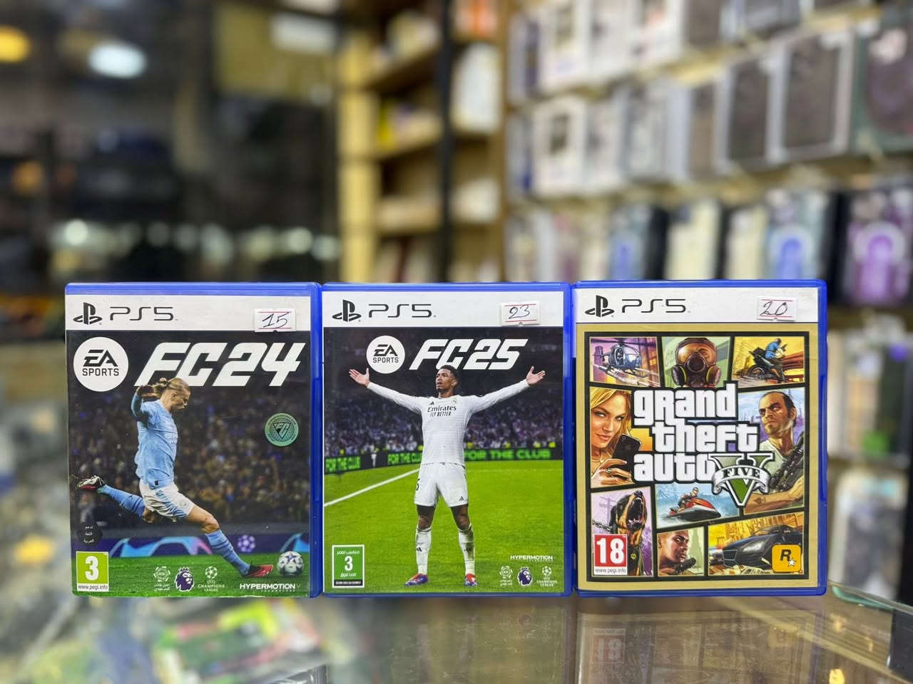 كل ما ترغب بيه واكثر! من العاب اكشن ومغامرات الى رعب وتخفي الى قتال وحروب الى رياضة بكل انواعها سباق سيارات وكرة القدم والسلة 

مجموعة قوية ومنوعة من اقراص بلي 4 و 5 المستعملة المتوفرة حاليا في مكتبنا …. 

للبيع او المراوس مع اقراصكم ….

العنوان/ طوزخورماتو … الفلكة … مجاور محل المختار للعقارات


**إذا كنت صاحب هذا الإعلان وتريد حذفه لأي سبب، رجاءا أرسل رسالة إلى الدعم الفني**