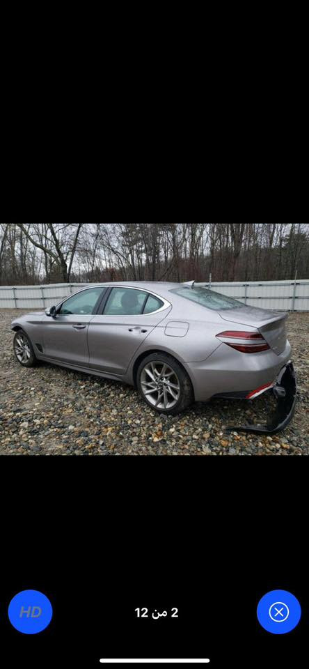 السلام عليكم جنيسز G70
4 سلندر ضررها موضح بصور ماشيه 55 الف موديل 2022 بيها ملاحظات بسيطه موجوده بصور بلجامغ والباب مكان سياره بغداد السعر 185$ للاستفسار ***********
