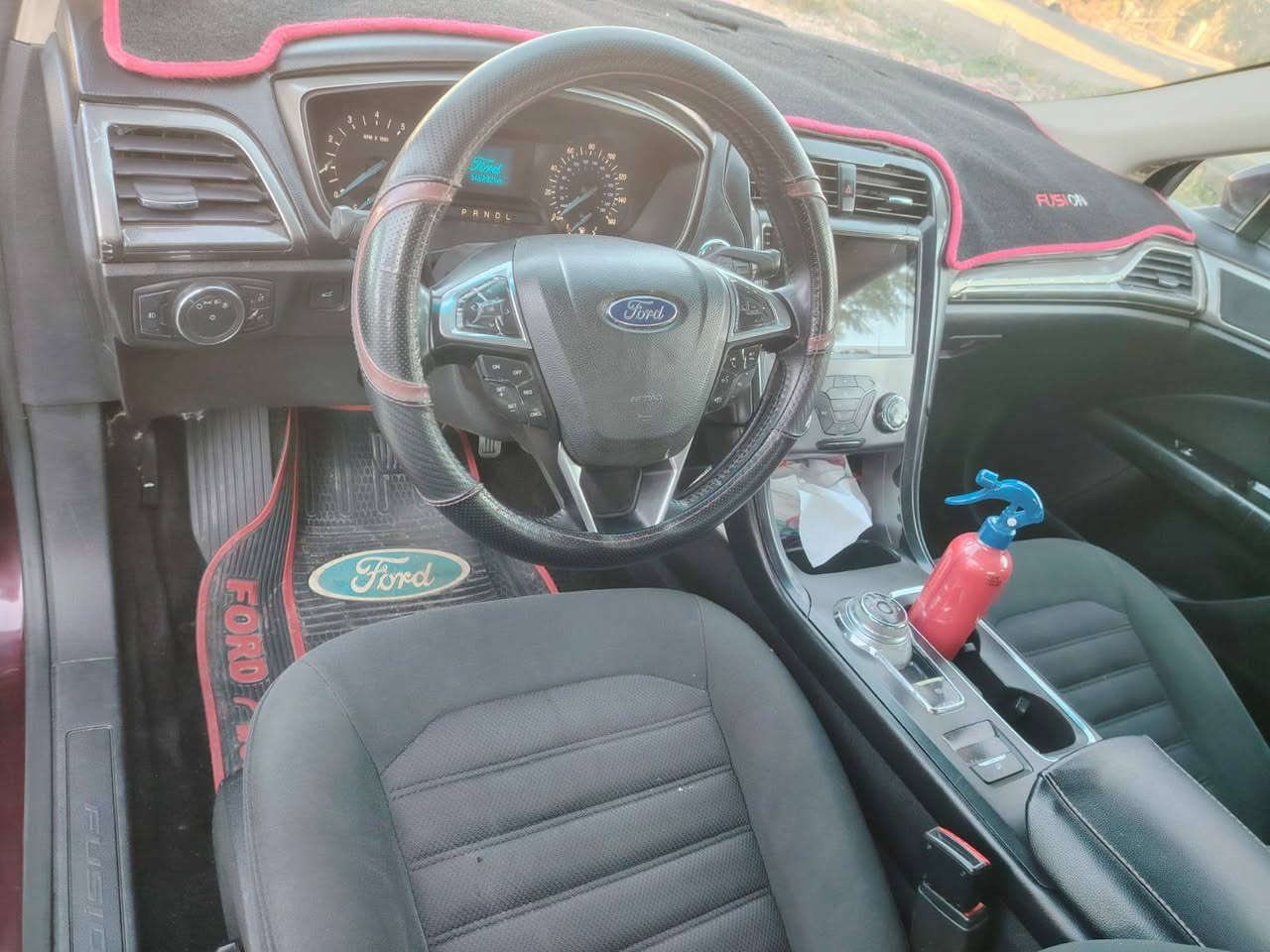 سيارة فورد فيوجن موديل ٢٠١٧ محرك ٢٥٠٠ المرغوب بدون توربو كير موس بصمة شاشة عطلات بدون ايرباك تبريد وتدفئة خير من الله شاشة كبيرة ارضيه جلد باتري قبل شهر ماخذه جديد تخم تاير نظيف جدا" ماشية ٨٥ ميل بأسمي سنوية لغاية ٢٩ رقم شمالي دولي حادثها موجود بالصور فقط الجاملغ وباب السائق صبغ افحص واشتري هذا رقمي *********** السعر ١٢٨
