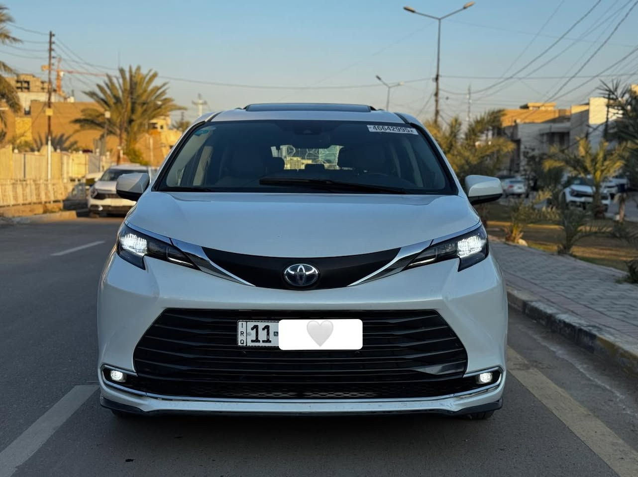 السلام عليكم
تويوتا سينا ٢٠٢٤ 

فول مواصفات

سبعة راكب Vip

سلايت روف

بجم زنون

اشاير مري

بصمة تشغيل

صندوك كهرباء

بيبان كهرباء

كشنات جلد

كشنات كهرباء

شاشة جبيرة

تحكمات ستيرن

وبعد بيها هواي مواصفات

هايبرد وبانزين

بيها صبغ بنيد 

عنوان حي العدل بغداد

السعر ٢٩٠ ورقة

الرقم ***********
